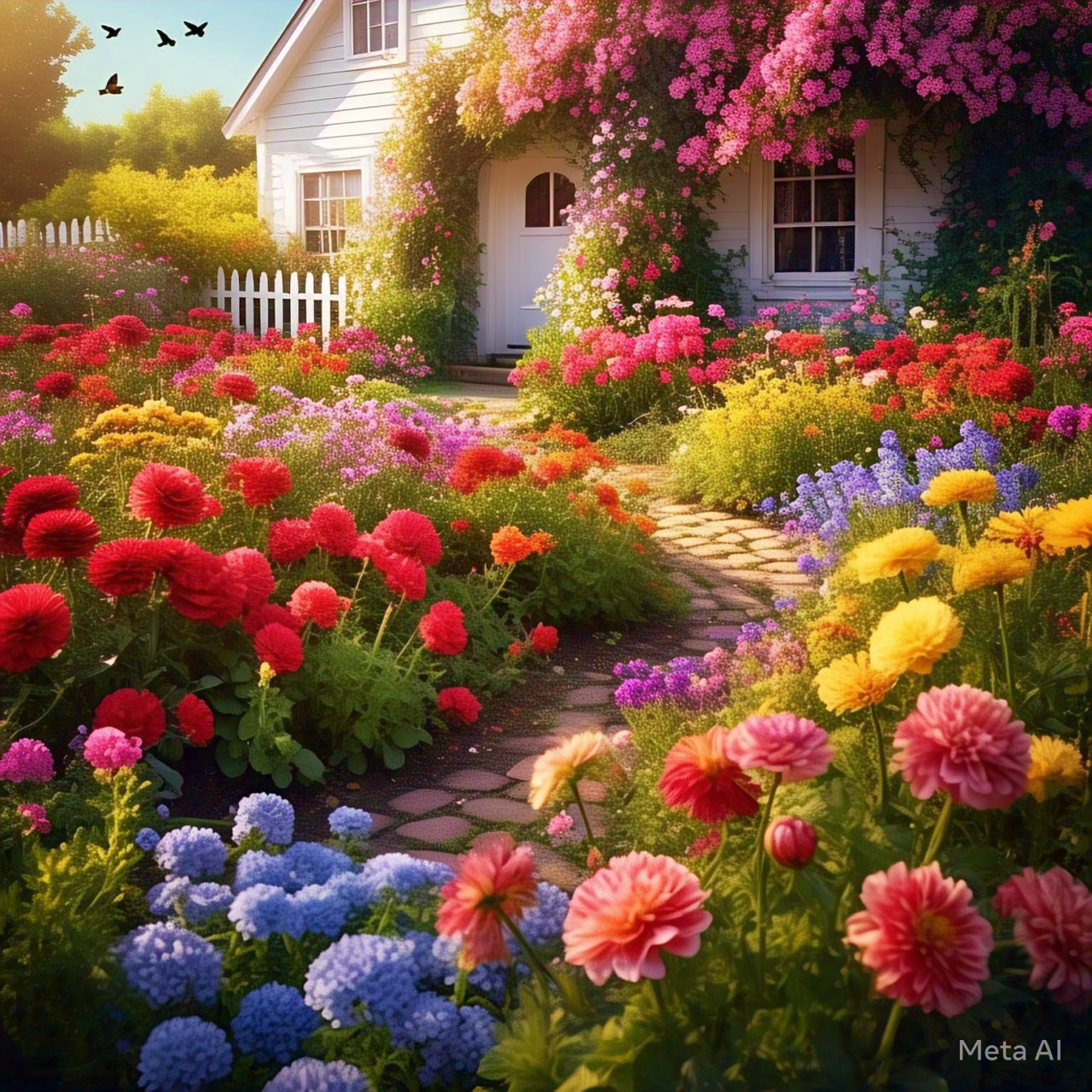 Italian Wild Mix Flower Seeds Pack + Free Plant Growth Booster
