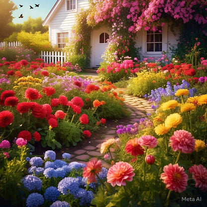 Italian Wild Mix Flower Seeds Pack + Free Plant Growth Booster